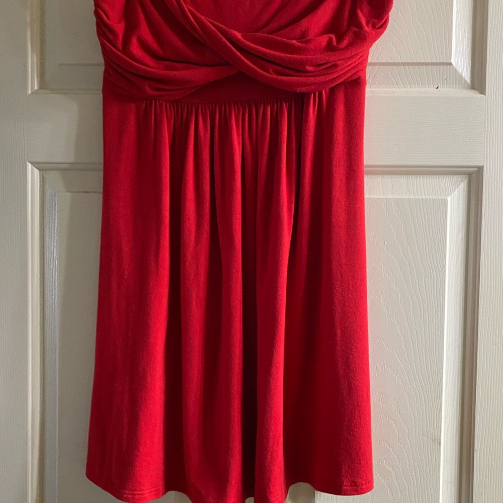 Dots Vibrant Red Dress